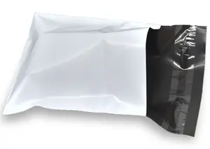 Sobres de plástico personalizables con estampado ecológico, bolsa de mensajería de correo exprés, de poliéster para ropa o tienda en línea