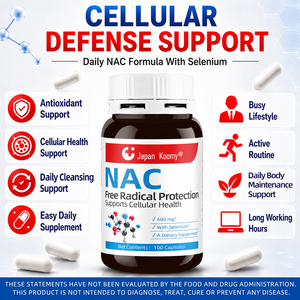 Fabricante de Suplementos Nutracéuticos NAC 600 mg con Selenio para Apoyo Antioxidante y Antienvejecimiento 100 Cápsulas de NAC - Product Image 2