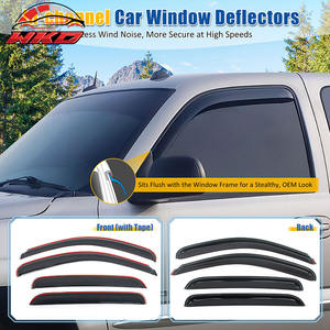 Pare-soleil de fenêtre pour Silverado Sierra 1500 2500 HD Crew Cab 14-19, protection latérale de la vitre de la porte de voiture intégrée au cadre - Product Image 3