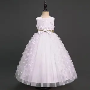 Excellent Quality Brand Summer Floral Long Children Party Clothing Dresses For Girls Of 6-14 Years Wedding Clothing