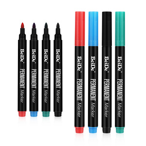 Set di 4 <span class=keywords><strong>Penne</strong></span> Permanenti a Punta Fine ad Asciugatura Rapida per Ufficio e Scuola - Product Image 2