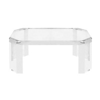 Table basse moderne en acrylique écologique et durable pour la décoration du salon