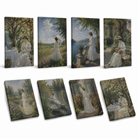 Impression sur toile encadrée flottante personnalisée OEM ODM 16x24 pour décoration murale, photo, image, peinture sur toile pour salon