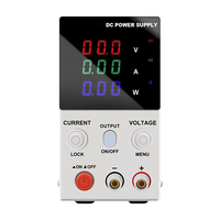 Alimentation électrique CC réglable 30V 6A avec affichage à 4 chiffres, alimentation de laboratoire variable avec mémoire préréglée et protection OVP/OCP