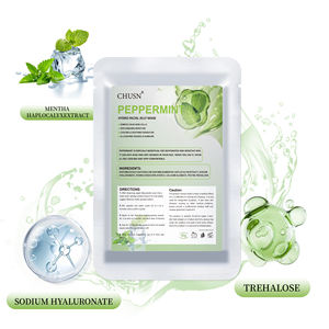 มาส์กเจลลี่ทำความเย็นและฟื้นฟูจาก Chusn สำหรับสปาร้านเสริมสวยผลิตภัณฑ์ดูแลผิวให้ความชุ่มชื้นและกระชับฉลากส่วนตัวที่กำหนดเองสูตรสารสกัดมิ้นท์ - Product Image 2