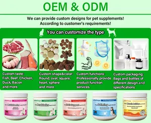 OEM Custom Logo Wholesale Dog Pest Control Treatment Pills Oral Flea And Tick Chews For Dogs Chewable Bites Immune Supplements