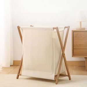 Collapsible Laundry <b>Basket</b> Foldable Bag <b>Storage</b> Organizer Clothes Laundry <b>Basket</b> Home Organization Synthetic Rattan - Product Image 2