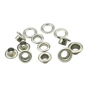 אלומיניום ברונזה פליז כסף 5mm 6mm 8mm Grommet טבעת אנטי חלודה מתכת לולאות