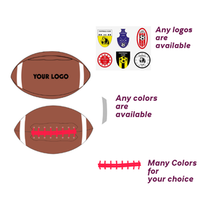 <span class=keywords><strong>Ballon</strong></span> de <span class=keywords><strong>football</strong></span> américain de <span class=keywords><strong>taille</strong></span> officielle 9 en cuir composite PU avec impression personnalisée - Product Image 3
