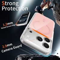 Étui de téléphone portable magnétique sans fil anti-traces de doigts pour iPhone 13 14 15 16 Plus 16e 17e 17 Pro Air Pro Max