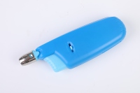 Briquet électronique en plastique personnalisé DQ DQ1253 EN13869 rétractable, mignon, petit format, design classique, pour camping et cuisine, longue durée
