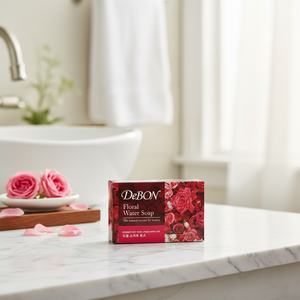 Debon 100g Sweet <b>Rose</b> Face Washing <b>Soap</b> Bar - Product Image 3