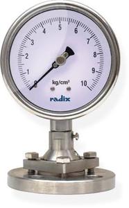 Manomètre à diaphragme en acier inoxydable Baumer, haute précision, basse pression, MmWC 0-10 BAR, connexion NPT 1/4 pouce pour applications industrielles - Product Image 5