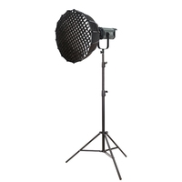 Kit de Iluminación LED COB FG-500X de 500W con Soporte de Luz de 288cm y Softbox Parabólico Profundo de 90cm para Transmisión en Vivo y Fotografía
