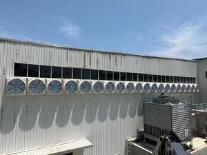 Ventilateur professionnel de pression négative de marteau d'échappement renforcé de fibre de verre d'approvisionnement de la Chine <span class=keywords><strong>50</strong></span> pouces pour l'atelier d'entrepôt - Product Image 2