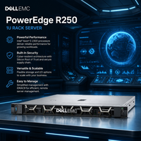 Serveur R250 d'origine avec processeur Intel Xeon E-2334, ordinateur en rack 1U avec IDRAC9, origine Chine
