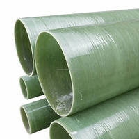 Tuyau en fibre de verre FRP GRP de Chine, gamme complète de tuyaux renforcés en fibre de verre, taille allant de DN50 à DN1200
