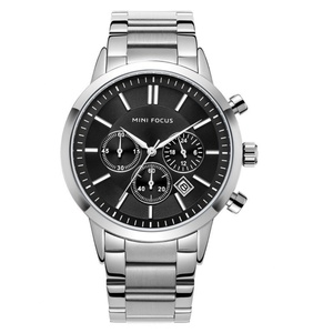 นาฬิกาข้อมือผู้ชาย Mini Focus 0188 OEM ผลิตตามสั่ง ขายส่ง กันน้ำ นาฬิกาโครโนกราฟ ควอตซ์ - Product Image 2