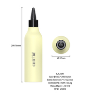Bouteilles en plastique personnalisées de nouvelle conception, bouteilles vides pour huile capillaire, bouteilles à presser pour soins capillaires, applicateur à bec torsadé pour emballage de produits de soin de la peau