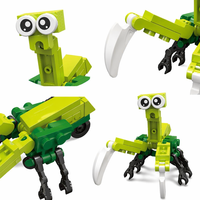 Ensemble de blocs de construction pour animaux de compagnie mignons, jouet de construction STEM, briques éducatives à monter soi-même, kit de modèle de bureau, cadeau d'anniversaire pour enfants