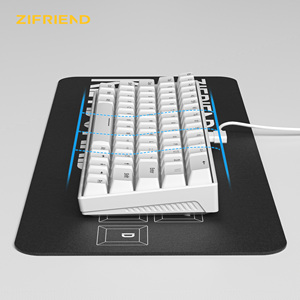 Mini 60% RGB Lighting Keycaps Wired Office <b>Keyboard</b> New <b>USB</b> Interface ABS Material Red Switch for Laptop PC Gaming Mini White Me - Product Image 2