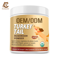 Poudre de champignon Queue de dinde OEM/ODM avec Coriolus Versicolor pour le soutien immunitaire, compléments naturels à base de plantes pour la santé des articulations et du cœur