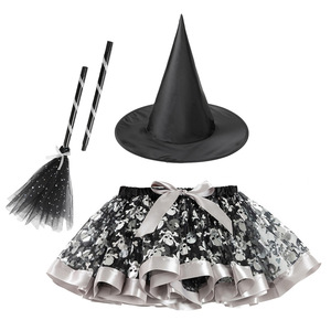 Conjunto <span class=keywords><strong>de</strong></span> Falda Tutú <span class=keywords><strong>de</strong></span> Halloween para Niñas con Sombrero <span class=keywords><strong>de</strong></span> <span class=keywords><strong>Bruja</strong></span>, Disfraz <span class=keywords><strong>de</strong></span> <span class=keywords><strong>Bruja</strong></span> con Calabaza Naranja y Escoba Mágica para Fiesta <span class=keywords><strong>de</strong></span> Carnaval con Accesorios - Product Image 6
