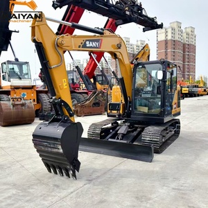 Excavadora de cadenas Sany Sy75C usada con motor de 55 kW, bomba hidráulica, peso operativo de 7.5 toneladas, modelo 2022 para industria pesada - Product Image 2