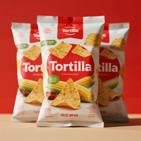Emballage de grignotage alimentaire en plastique recyclable imprimé personnalisé sac de tortilla de maïs en mylar