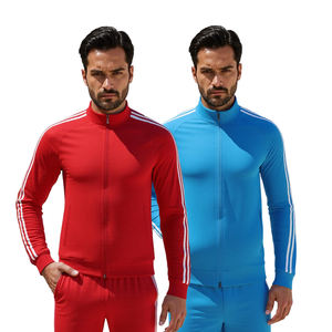 Men Polyester <b>Patchwork</b> Zip Up Nylon <b>Jacket</b> And Pants Jogger Gym Sets Custom Unisex Oem Nylon Track Suit - Product Image 4