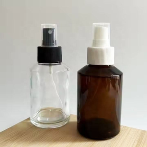 Flacon pompe en verre violet personnalisé de 30 ml à fond épais pour sérum et huile de soin du visage, avec pompe dorée et compte-gouttes - Product Image 6