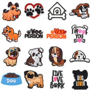 Nuevos y Adorables Accesorios para Casa <span class=keywords><strong>de</strong></span> Perros, Decoración <span class=keywords><strong>de</strong></span> <span class=keywords><strong>PVC</strong></span> con Hebilla para Zapatos, Sandalias y Pantuflas, Dijes para Zapatos <span class=keywords><strong>de</strong></span> Personas Amantes <span class=keywords><strong>de</strong></span> los Perros - Product Image 2