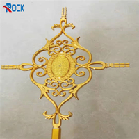 Diseño de Puerta de Reja Moderno, Elegante Ventana Decorativa, Puertas de Metal y Vidrio con Arco en la Parte Superior en Venta