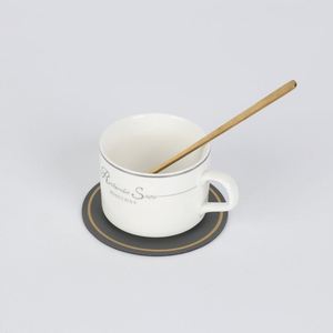 Wholesale Pu Leather Round Place Mat Coaster Colorful Fashion Decoration Mats for Cups Table Coasters - Product Image 3