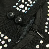 À la mode grande taille élastique serré discothèque une manche maille scintillante combinaison pour les femmes