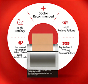 Ready Stock Iron Oral Strips 10pcs 5-in-1 Formula With Folate B12 Vitamin C Support Red Blood Cell & Energy <b>Metabolism</b> For Women - Product Image 2