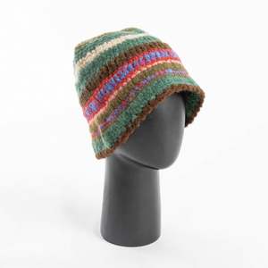 Gorro de Punto de Alpaca para Niños, Otoño Invierno, Gorro de Pescador Cálido con Rayas de Colores - Product Image 3