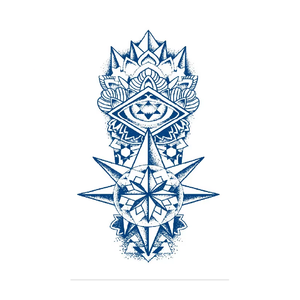 Tatuajes Temporales de Jugo de Genipa Azul BXTAT, Torre Eiffel, Serendipia, Sensación Dulce, Texto de Redención, Escudo, Ancla, GZ157, Papel - Product Image 5