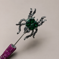 Pendentif de luxe en strass motif araignée, accessoires de perles en cristal pour animaux, fabrication de bijoux DIY pour chaînes de téléphone et sacs, vente en gros