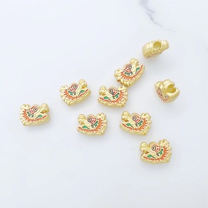 จี้รูปมังกรสไตล์จีน โลหะผสม รูใหญ่ สำหรับงาน DIY เครื่องประดับ อุปกรณ์เสริมสำหรับทุกเพศ ใส่ได้ทุกวัน สีทองด้าน รูปทรงสัตว์ - Product Image 3