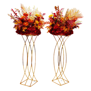 Modern Gold Metal Flower Ball for Wedding & Restaurant <b>Table</b> <b>Decor</b> <b>Party</b> Centerpieces - Product Image 4