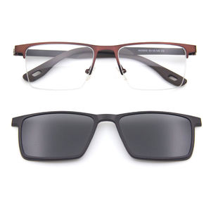 マグネット式メガネフレーム ブルーライトカットメガネ マグネットシェード付き クリップオンサングラス 車用 - Product Image 5