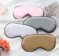 Masque de sommeil en satin de soie, cache-yeux doux en satin, bandeau élastique, masque de nuit pour les voyages et la sieste, pour femmes et hommes