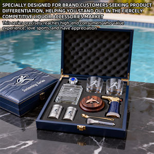 Coffret Cadeau <span class=keywords><strong>Whisky</strong></span> Série Swimming Motion – Kit d'Infusion Fumée au Bourbon pour Cocktails – Événements et Compétitions de Club Personnalisés de Qualité Supérieure - Product Image 3