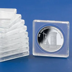 2X2 Halve Dollar Munt Houder Plastic Coin Capsule Snaps Holder Coin Case Zilveren Dollar Houder Voor Verzamelaars Collectie levert
