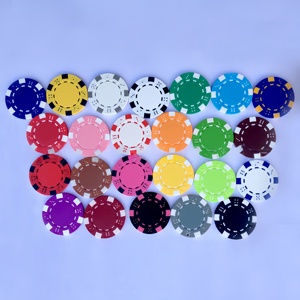 Jetons <span class=keywords><strong>de</strong></span> <span class=keywords><strong>poker</strong></span> en plastique ABS sans valeur nominale, dés et jetons floraux multicolores – Ensemble <span class=keywords><strong>de</strong></span> jeu pour la maison, le casino, les fêtes et les cadeaux - Product Image 3