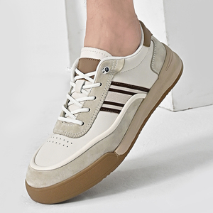 Nouvelles chaussures de luxe de marque pour hommes 36-44 baskets plates à la mode en cuir de vachette noire pour hommes chaussures chics pour garçons et filles meilleurs fournisseurs - Product Image 6