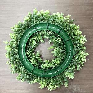 Nueva hoja de manzana de eucalipto verde 50cm guirnalda CORONA DE Navidad coronas para decoración del hogar - Product Image 6