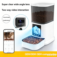 Comedero Automático Inteligente para Perros y Gatos de 5L con Dispensador de Comida Sólida, Control por Aplicación, Temporizador y Registro de Voz con Cámara