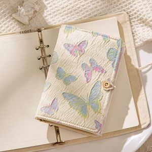 Venta al por mayor de cuaderno de hojas sueltas desmontable de alto valor lindo Bloc de notas chica cuaderno A5 A6 mariposa impresión diario cuaderno - Product Image 2